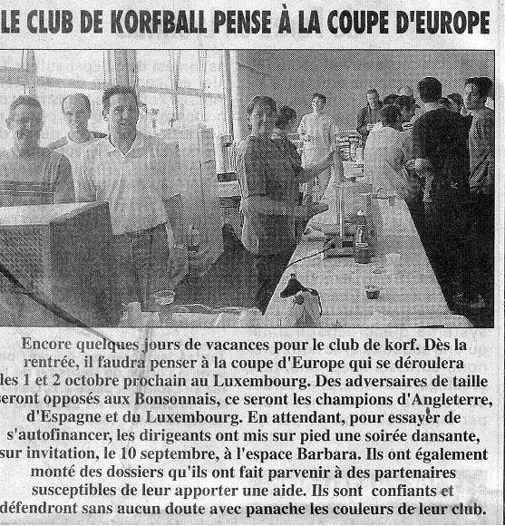 2005 08 07-Le club de korfbal pense a la coupe d Europe