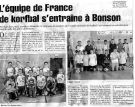 2006 03-L equipe de France de Korfbal s entraine a Bonson
