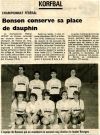 1992-Bonson conserve sa place de dauphin